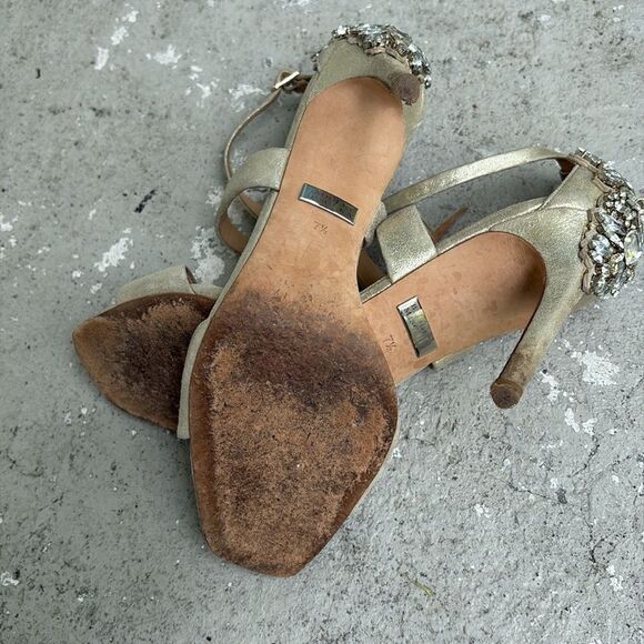 Badgley Mischka Rhinestone heels - Picture 9 of 10